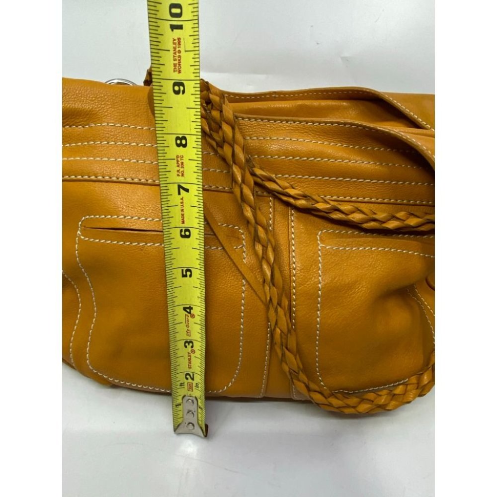 Sondra Roberts Orange Leather Shoulder/ Handbag - Picture 6 of 16